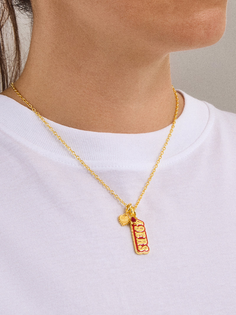 BaubleBar WEAR By Erin Andrews x BaubleBar San Francisco 49ers Cluster Charm - San Francisco 49ers - 
    NFL cluster charm
  
