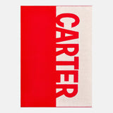 Down The Line Custom Blanket - Bright Red/White