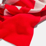 Down The Line Custom Blanket - Bright Red/White