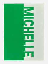 BaubleBar Down The Line Custom Blanket - Green/White - 
    Enjoy 20% off - This Week Only
  
