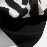 Down The Line Custom Blanket - Black/White