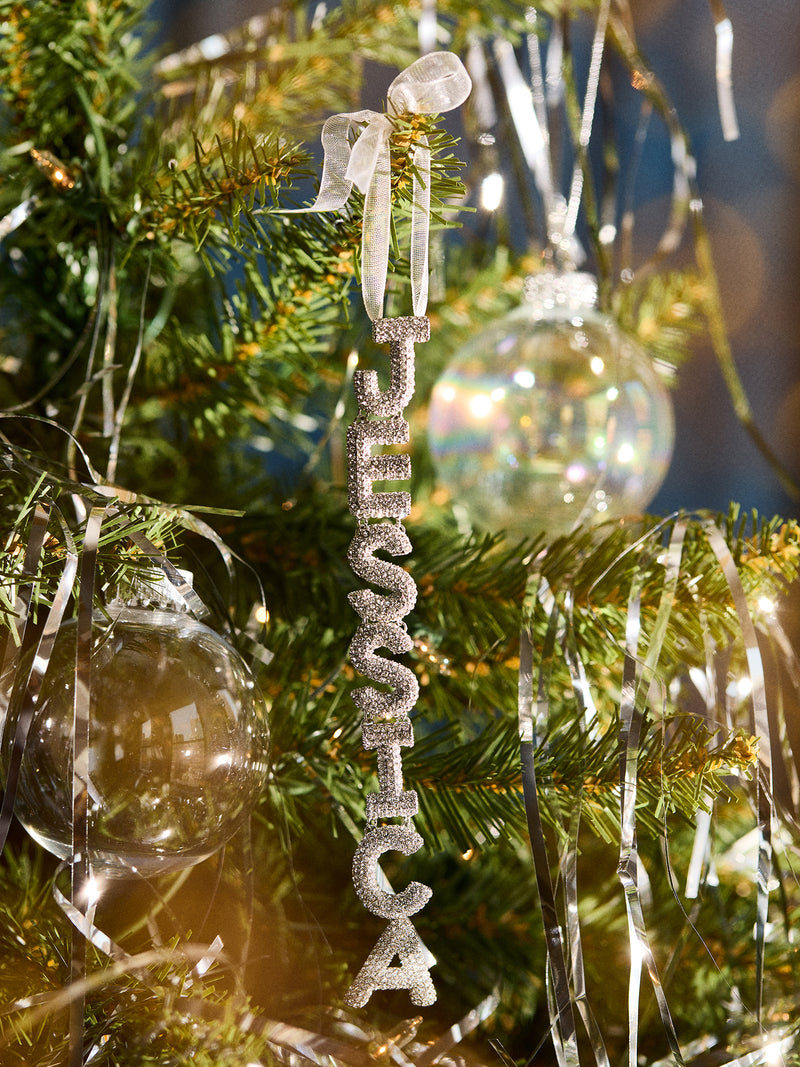 BaubleBar Love At Frost Sight Custom Ornament - Silver - 
    Custom Ornament
  
