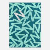 Ramble On Custom Blanket - Teal/Bright Teal