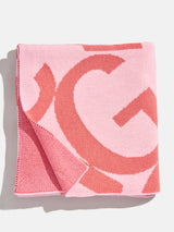 BaubleBar Ramble On Custom Blanket - Light Pink/Red - 
    Enjoy 20% off - This Week Only
  
