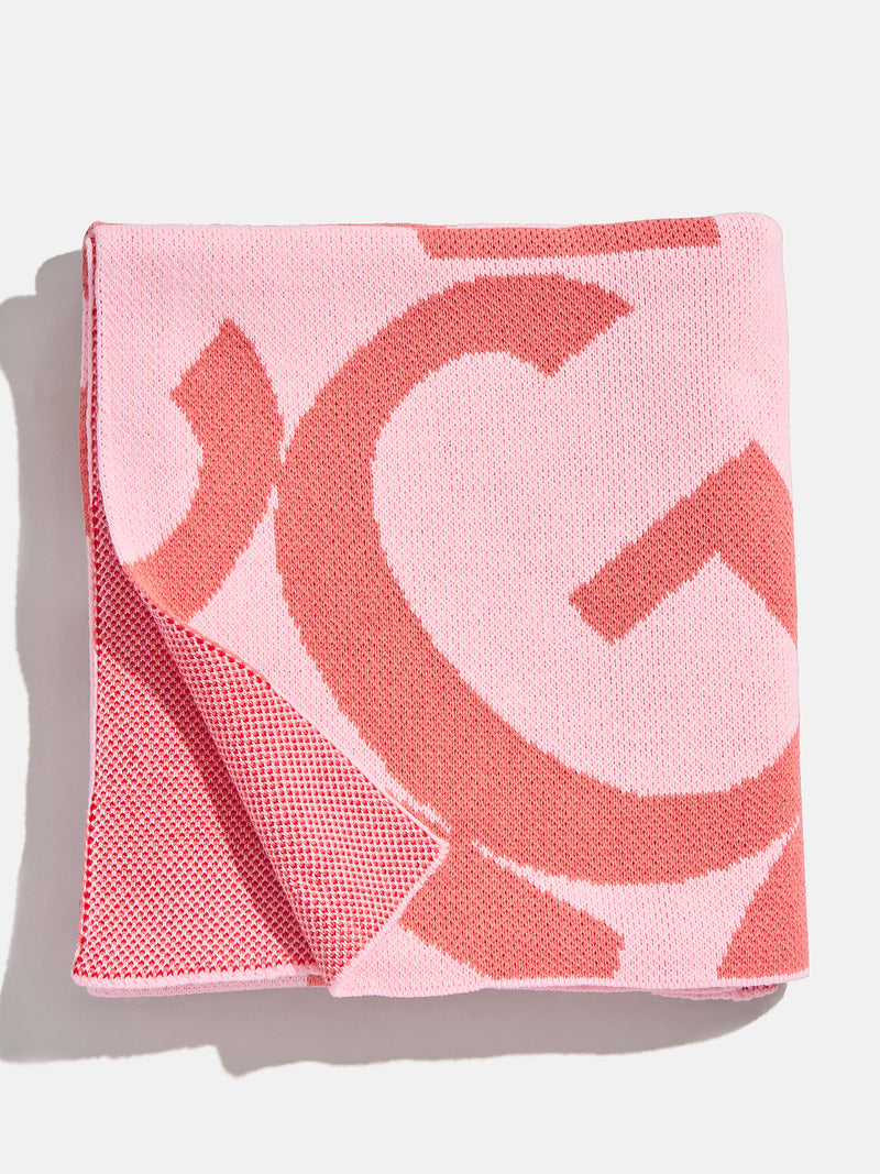 BaubleBar Ramble On Custom Blanket - Light Pink/Red - 
    Enjoy 20% off - This Week Only
  
