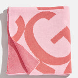 Ramble On Custom Blanket - Light Pink/Red