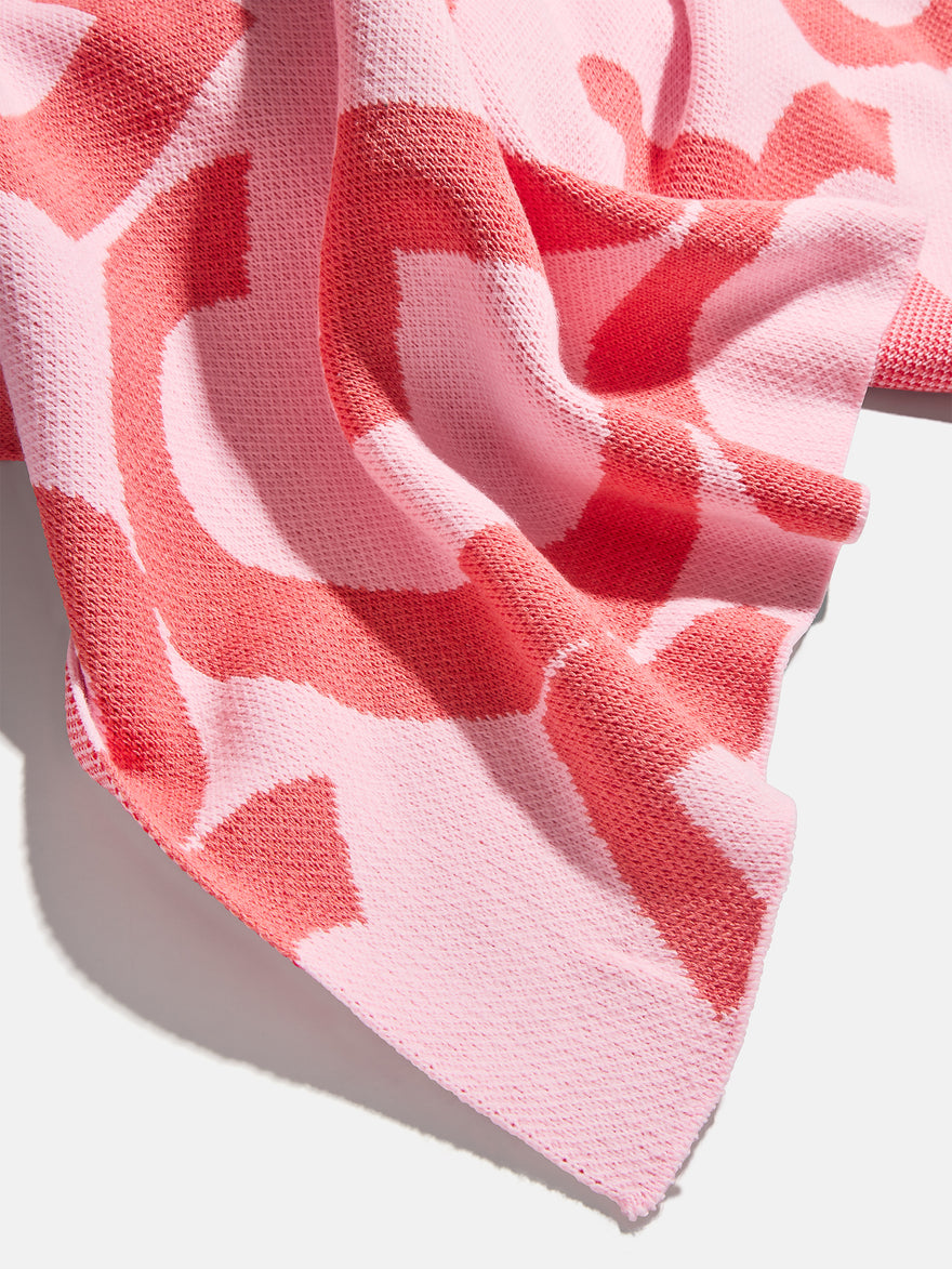 Ramble On Custom Blanket - Light Pink/Red