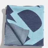 Ramble On Custom Blanket - Navy/Light Blue