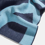 Ramble On Custom Blanket - Navy/Light Blue