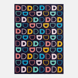 Upside Down & All Around Custom Blanket - Black/Multi