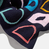Upside Down & All Around Custom Blanket - Black/Multi