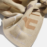 Upside Down & All Around Custom Blanket - Tan/Brown