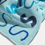 Upside Down & All Around Custom Blanket - Light Blue/Blue