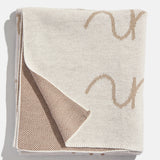 Script Ombre Name Custom Blanket - Beige/Brown