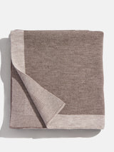 BaubleBar Spell It Out Custom Blanket - Light Brown/Dark Brown - 
    Two-tone personalized name blanket
  
