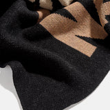 Ombre Name Custom Blanket - Black
