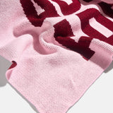 Ombre Name Custom Blanket - Red/Pink