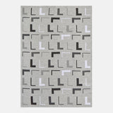 Upside Down & All Around Custom Blanket - Gray/Light Gray