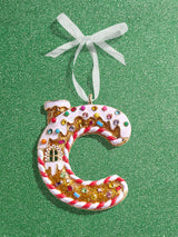 BaubleBar C - 
    Gingerbread man initial ornament
  
