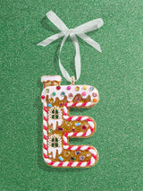 BaubleBar E - 
    Gingerbread man initial ornament
  
