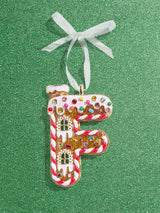 BaubleBar F - 
    Gingerbread man initial ornament
  
