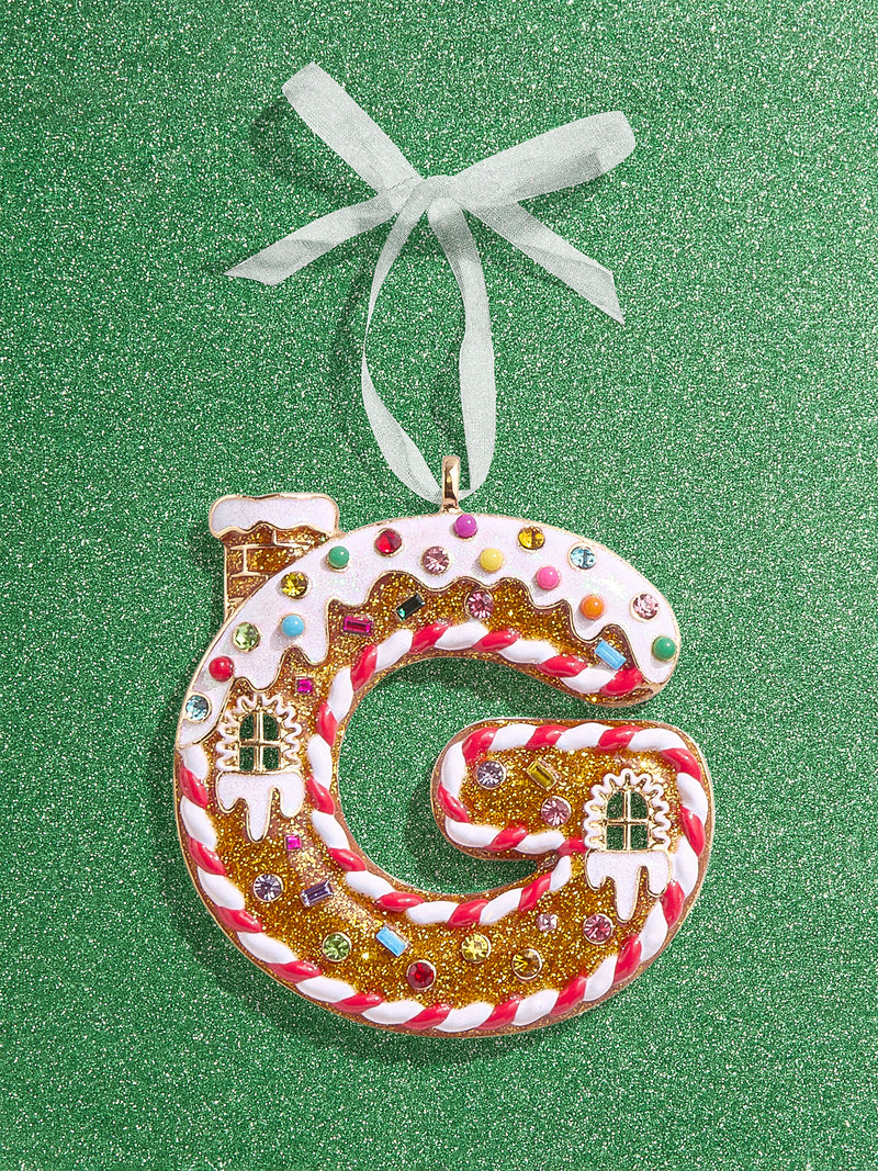 BaubleBar G - 
    Gingerbread man initial ornament
  
