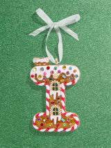 BaubleBar I - 
    Gingerbread man initial ornament
  
