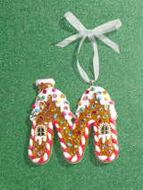 BaubleBar M - 
    Gingerbread man initial ornament
  
