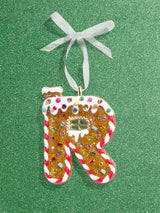 BaubleBar R - 
    Gingerbread man initial ornament
  
