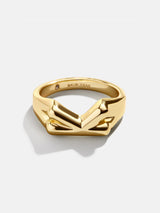 BaubleBar Gold - 
    Mini initial ring
  
