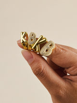 BaubleBar Mini Bubble Initial Ring - S - 
    Mini initial ring
  
