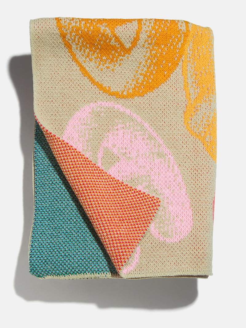 BaubleBar Retro Bubble Custom Initial Blanket - Beige/Multi - 
    Enjoy 20% off - This Week Only
  
