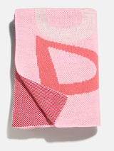 BaubleBar Get Wavy Custom Blanket - Light Pink/Red - 
    Custom, machine washable blanket in two sizes
  
