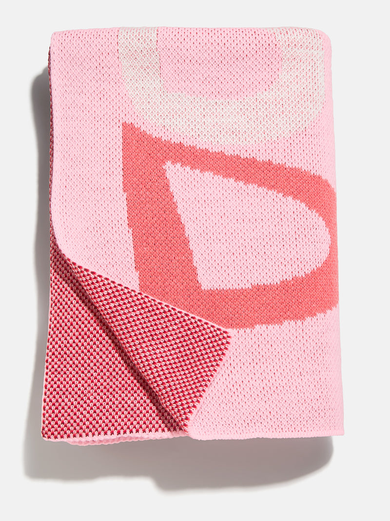 BaubleBar Get Wavy Custom Blanket - Light Pink/Red - 
    Custom, machine washable blanket in two sizes
  

