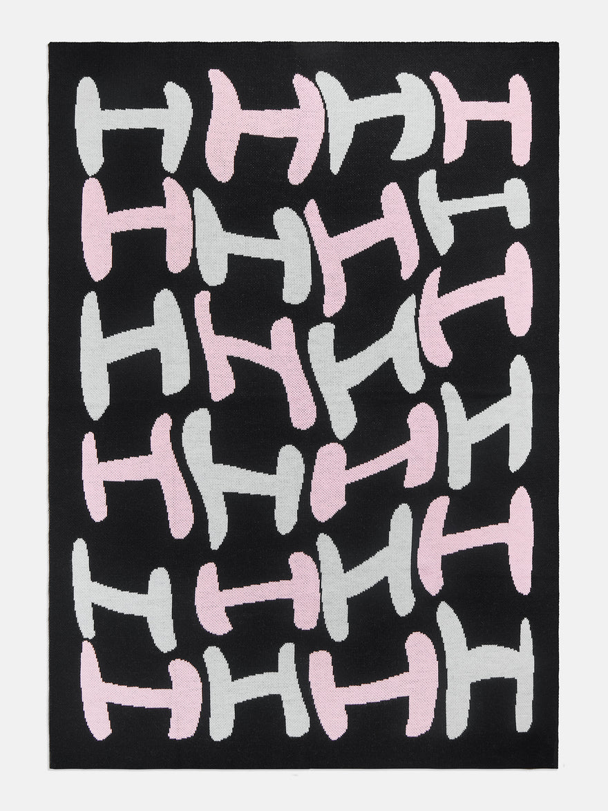 Get Wavy Custom Blanket - Pink/Black