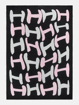 BaubleBar Get Wavy Custom Blanket - Pink/Black - 
    Custom, machine washable blanket in two sizes
  
