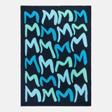 Get Wavy Custom Blanket - Navy/Blue