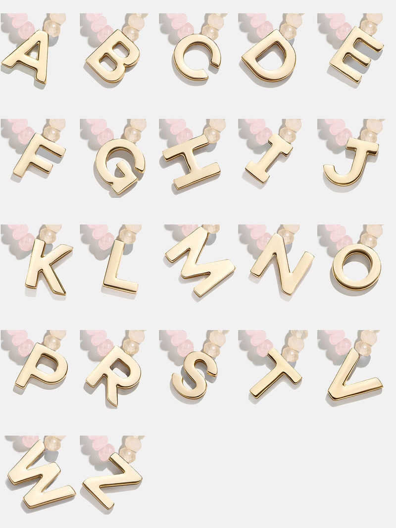 BaubleBar Semi-Precious Block Initial Necklace - Light Multi - 
    Enjoy 20% off - This Week Only
  
