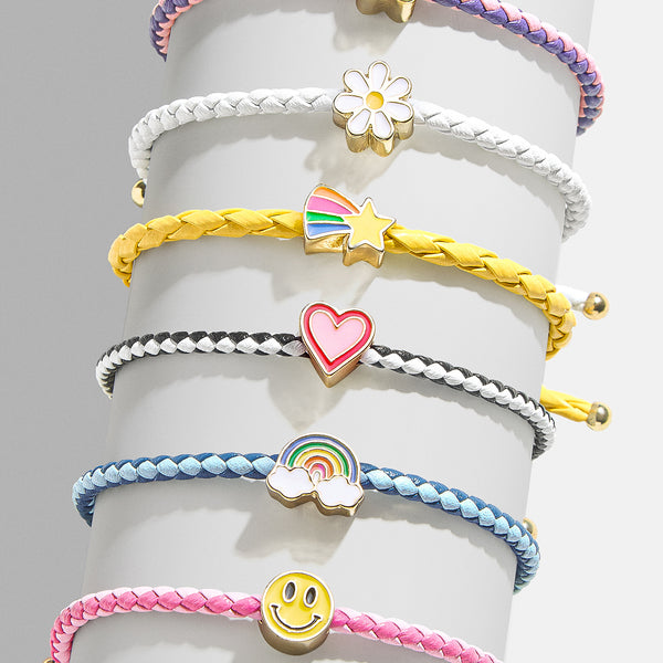 Somewhere Over The Rainbow Kids Bracelet Set Rainbow Charm