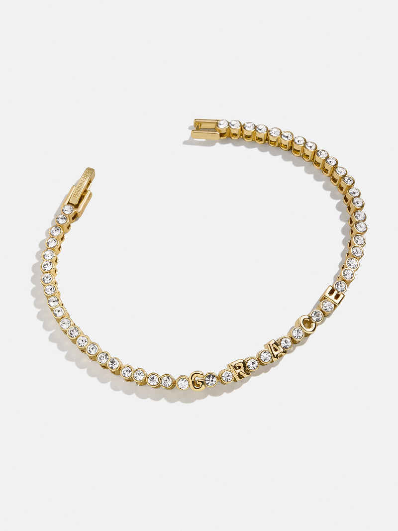 BaubleBar Amalie Custom Tennis Bracelet - Gold/Pavé - 
    Custom tennis bracelet
  
