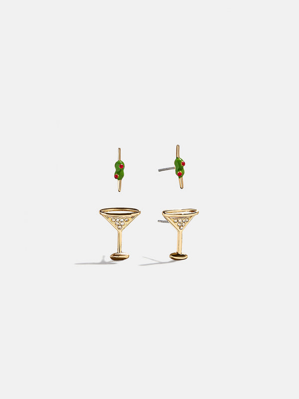 Pimento Memento Martini Earring Set - Martini