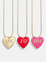 BaubleBar  - 
    Heart initial necklace
  
