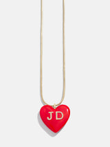 BaubleBar Mille Bubble Heart Custom Initial Necklace - Red - 
    Enjoy 20% off - This Week Only
  
