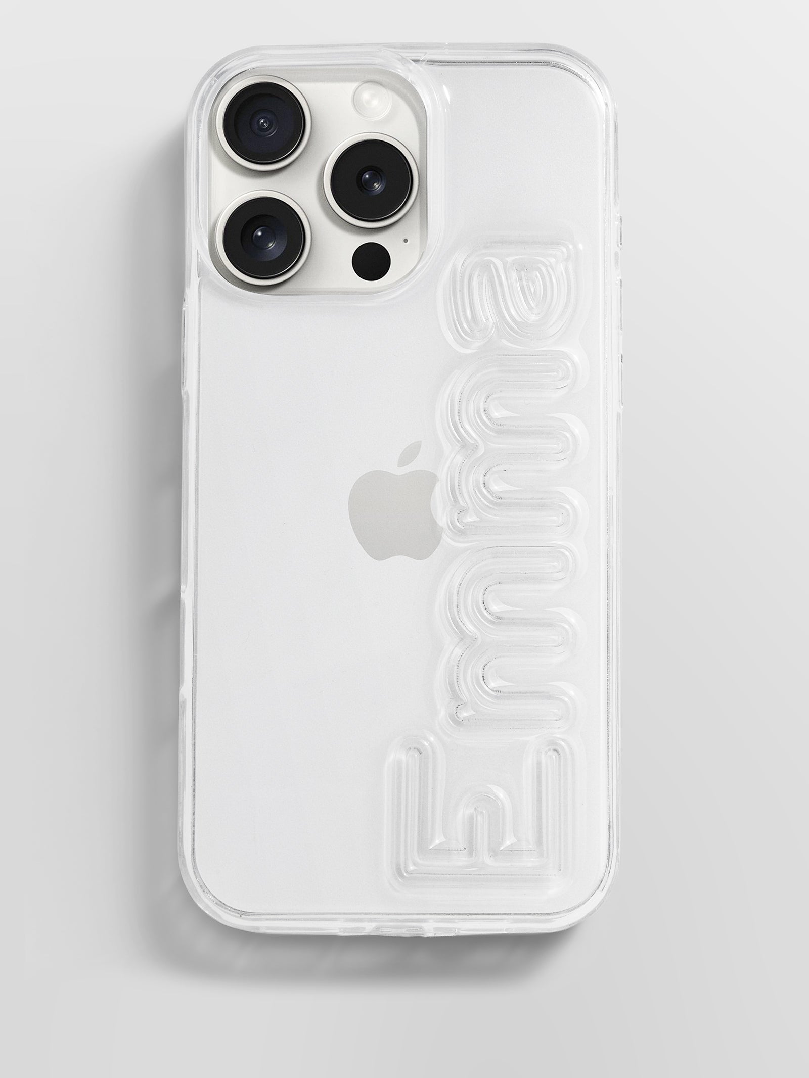 Fine Line Custom iPhone Case - Clear/Clear