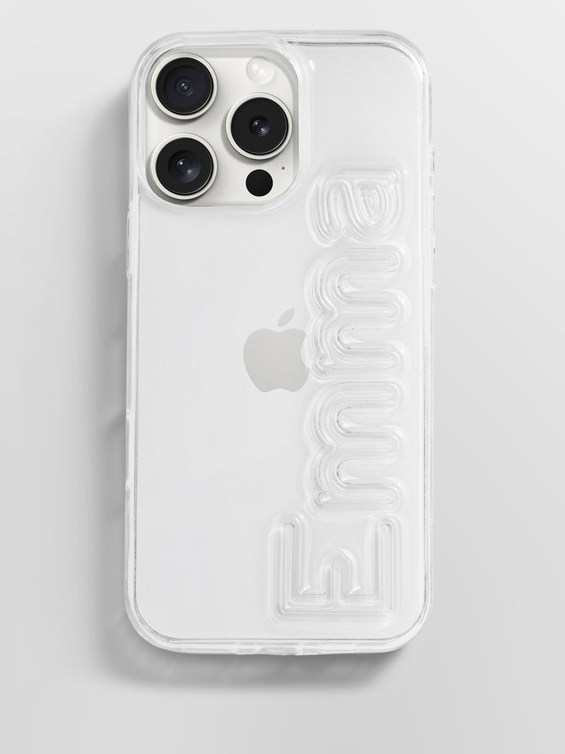 Fine Line Custom iPhone Case - Clear/Clear
