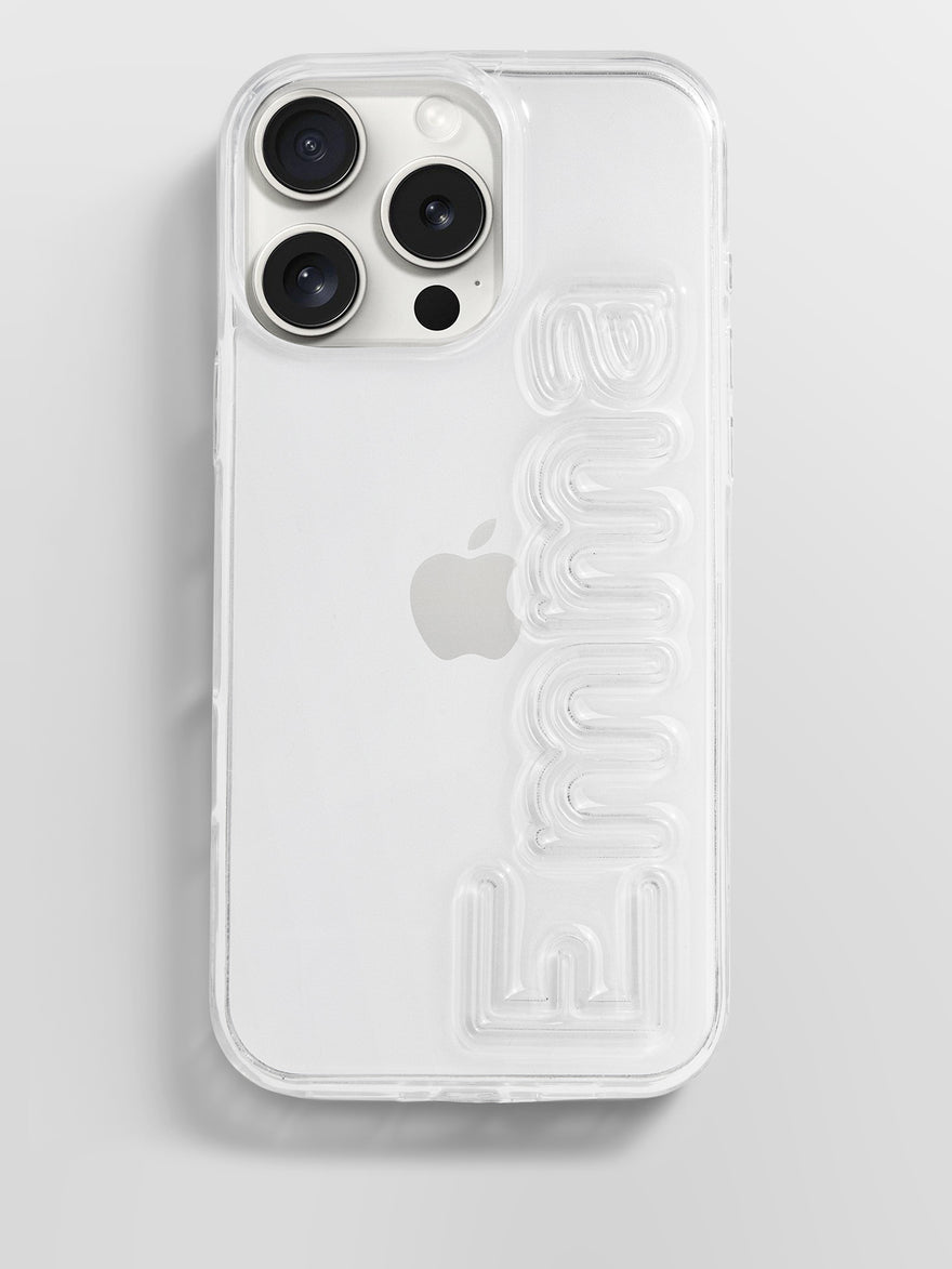 Fine Line Custom iPhone Case - Clear/Clear