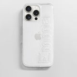 Fine Line Custom iPhone Case - Clear/Clear