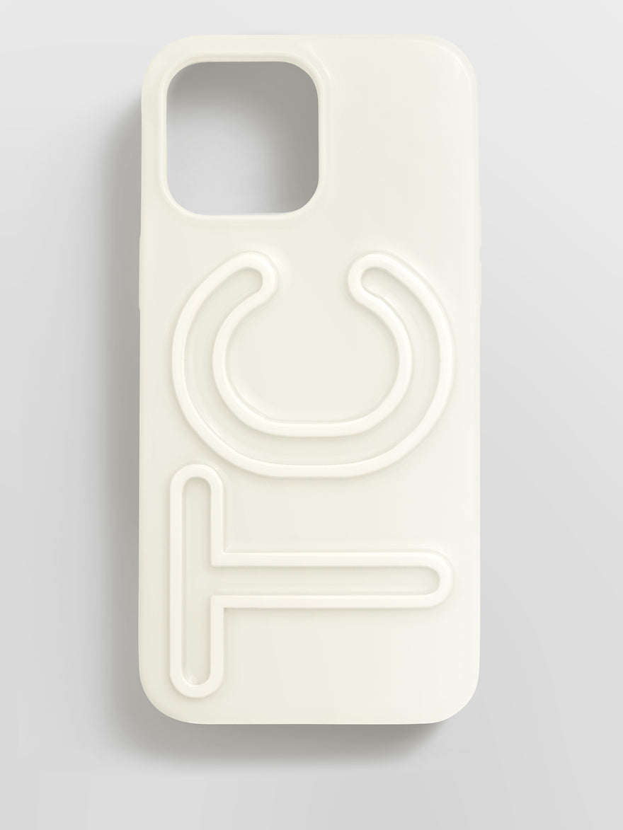Fine Line Custom iPhone Case - White/White