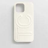 Fine Line Custom iPhone Case - White/White