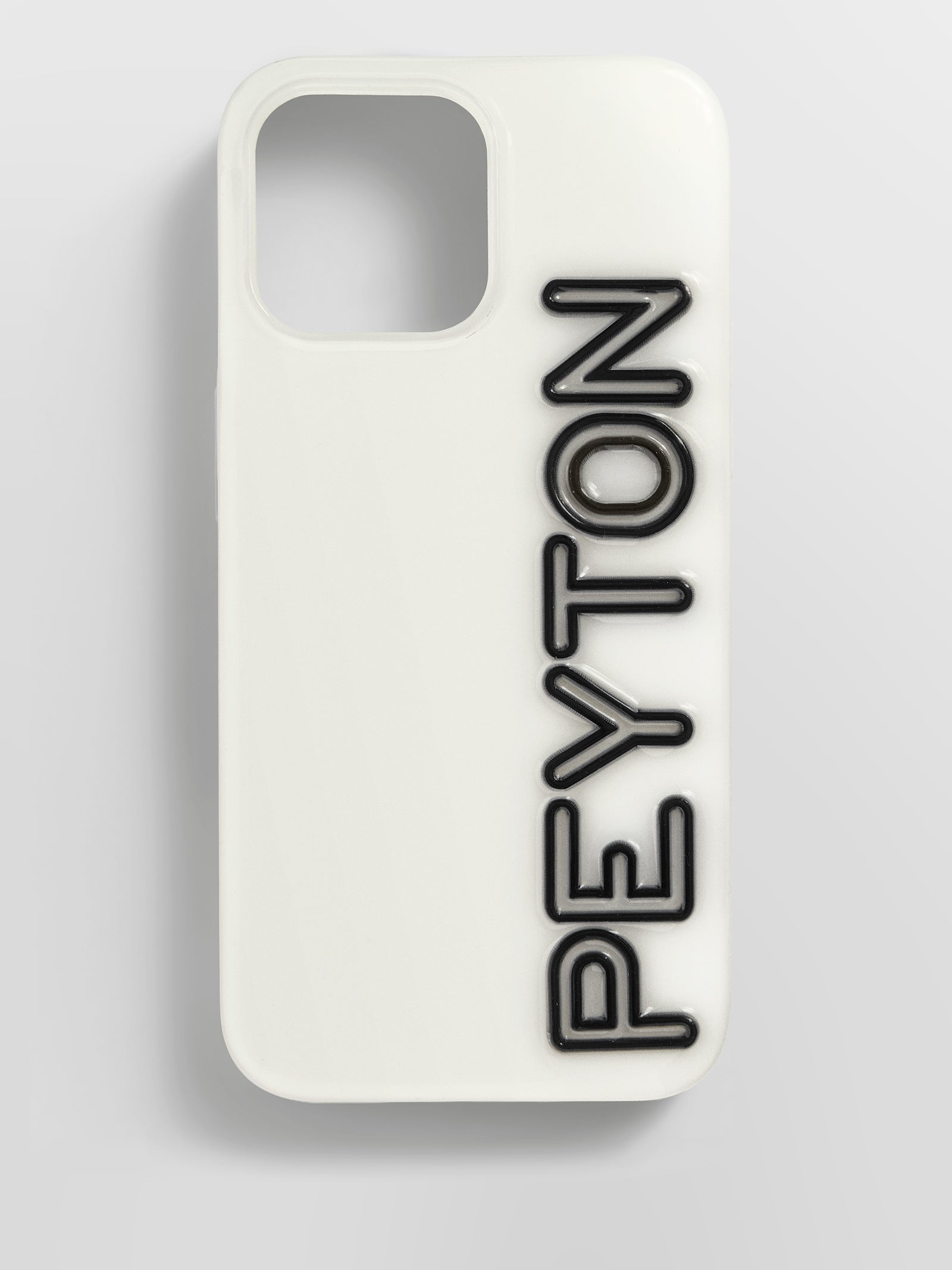 Fine Line Custom iPhone Case - White/Black